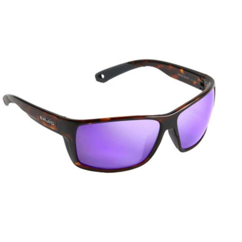 Bajio Bales Beach Sunglasses – Dark Tortoise Gloss Frame/Violet Mirror Plastic Lens
