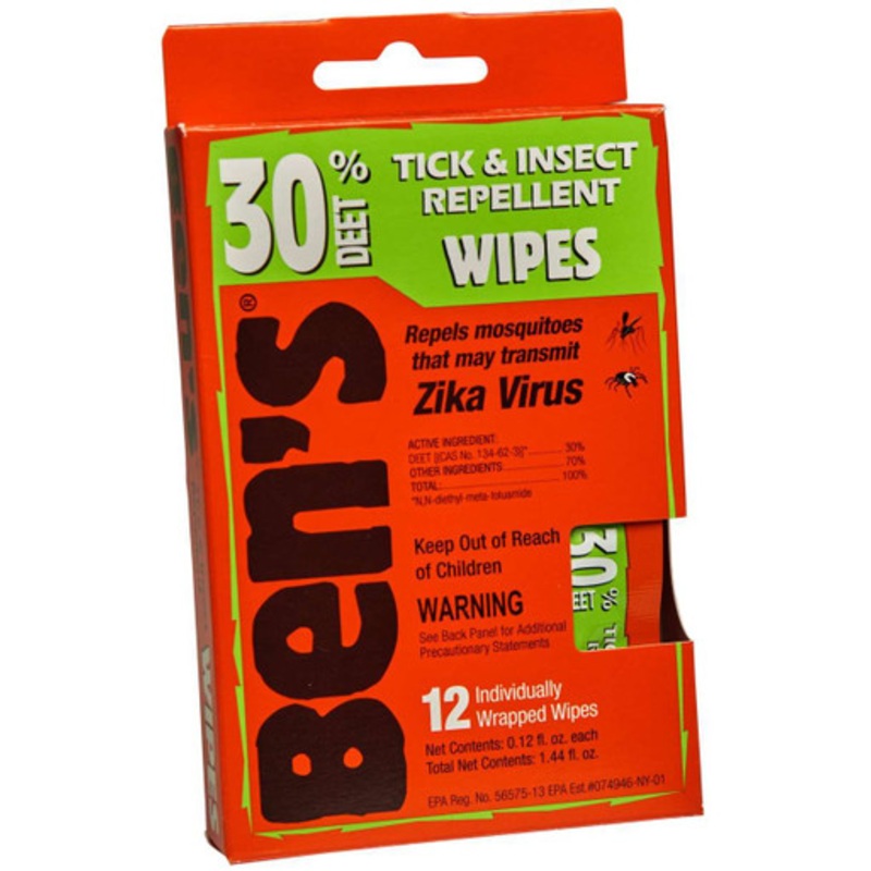 Ben’s 30 Tick & Insect Repellent Wipes