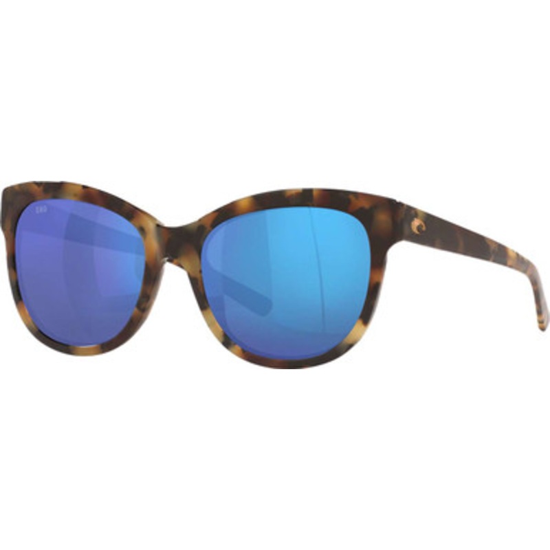 Costa Bimini Sunglasses – Shiny Vintage Tortoise/Blue Mirror 580G