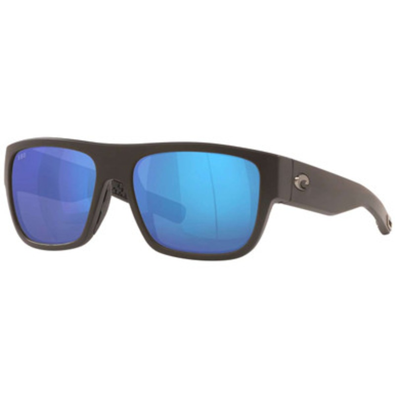 Costa Sampan Sunglasses – Matte Black Frame/Blue Mirror 580P Lens