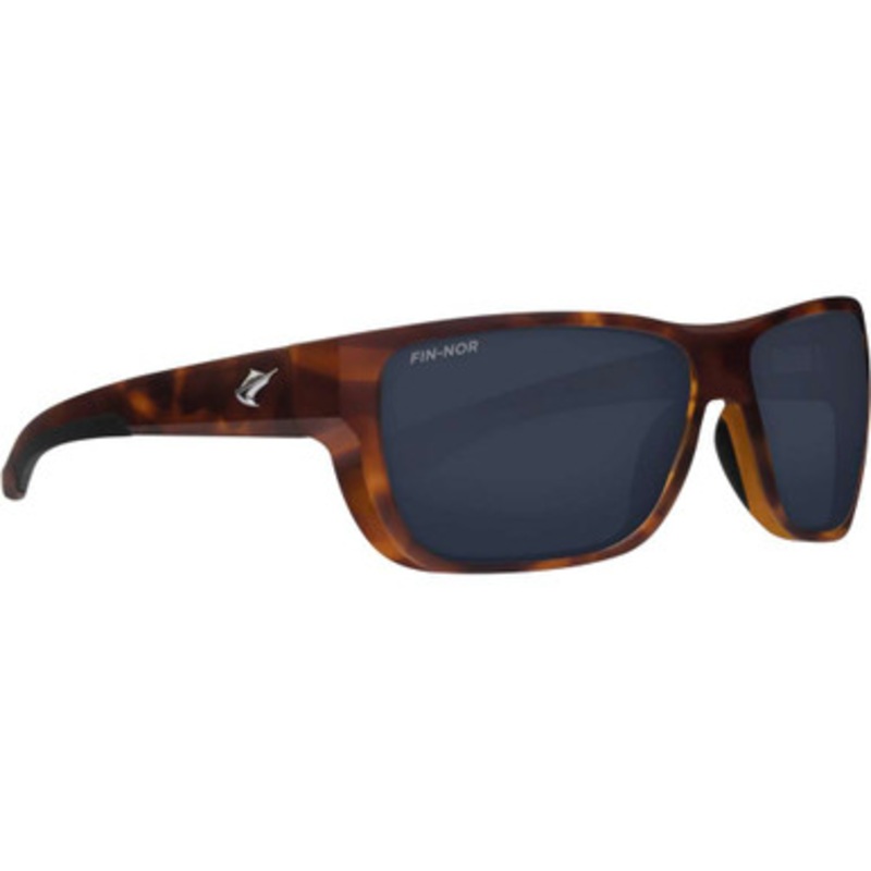 Fin-Nor 12/0 Sunglasses – Matte Tea Tortoise Frame/Grey Poly Lens