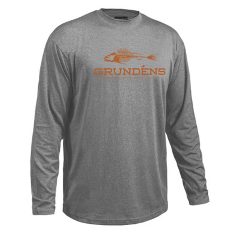 Grundens Deck Hand Long Sleeve Shirt – Monument Grey M