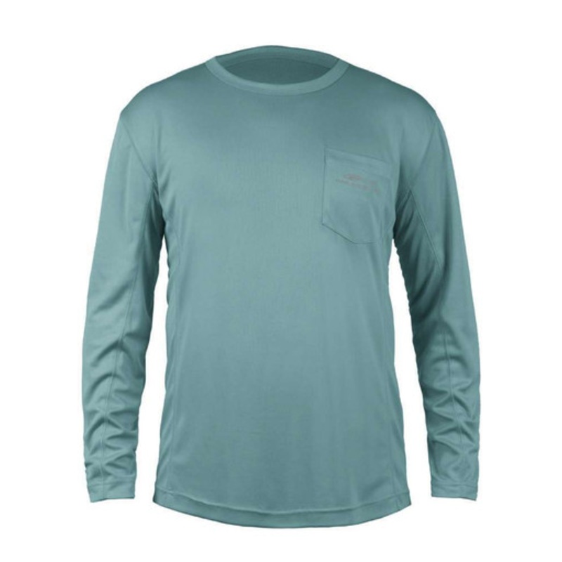Grundens Fish Head Long Sleeve Shirt – Dusty Turquoise – 2X-Large