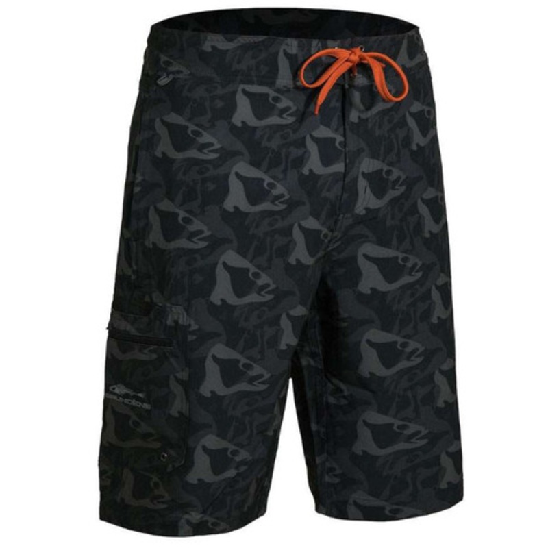 Grundens Fish Head Short – Black Fish Camo 34
