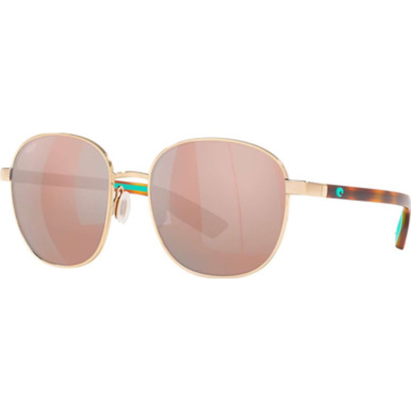 Costa Egret Sunglasses – Shiny Gold/Green Mirror 580G
