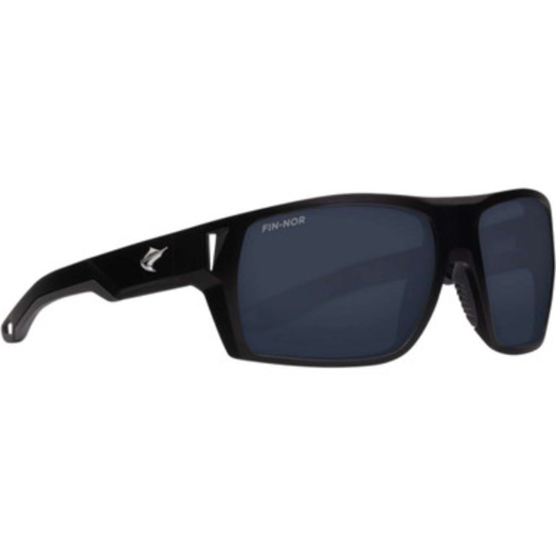 Fin-Nor Hells Bay Sunglasses – Matte Black Frame/Grey Glass Lens