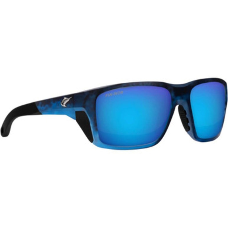 Fin-Nor Rum Line Sunglasses – Matte Keys Camo Frame/Blue Mirror Glass Lens