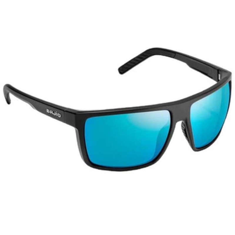 Bajio Toads Sunglasses – Black Matte/Blue Mirror Poly