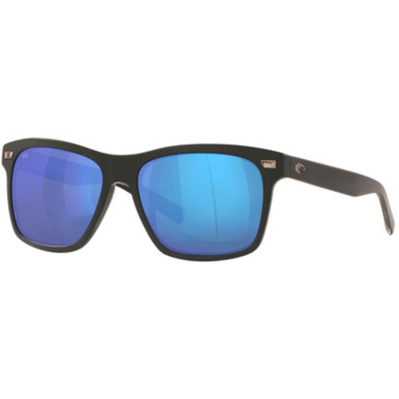 Costa Aransas Sunglasses – Matte Black/Blue Mirror 580G