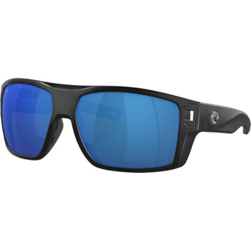 Costa Diego Sunglasses – Matte Black/Blue Mirror 580P
