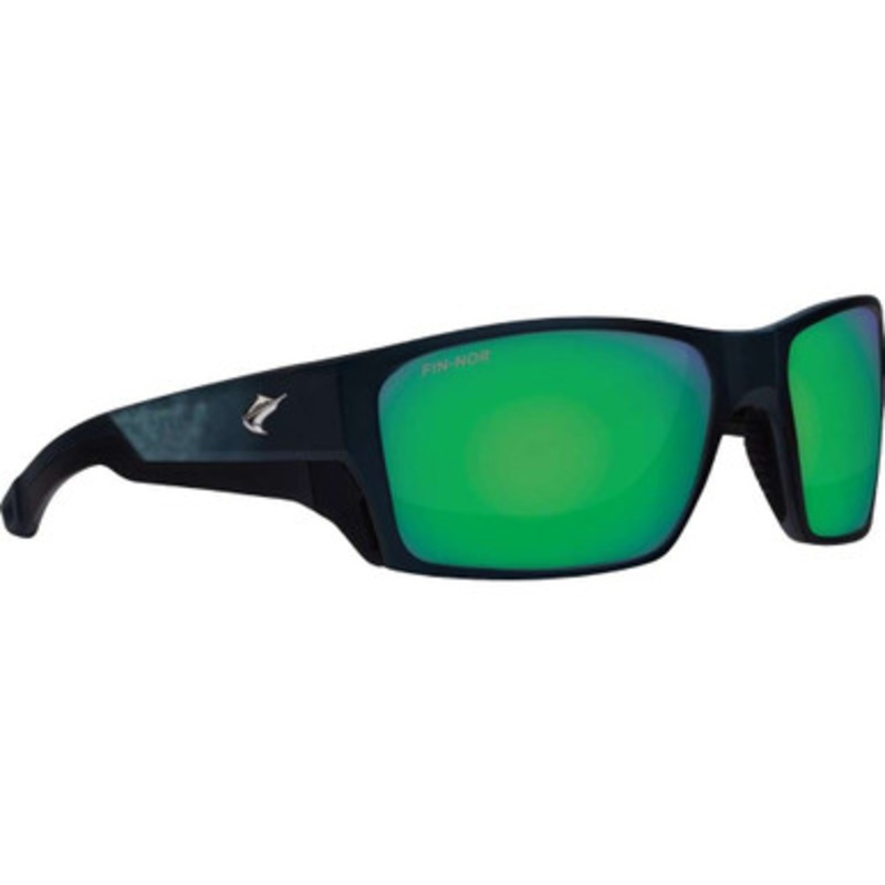 Fin-Nor Backdown Sunglasses – Matte Deep See Green Frame/Green Mirror Glass Lens