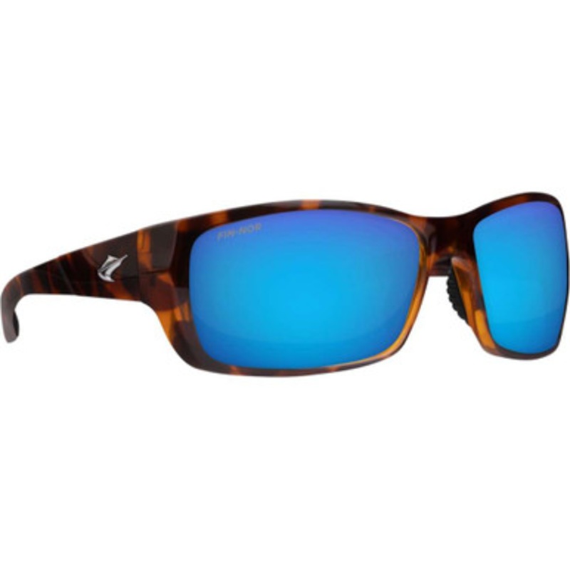 Fin-Nor Dredge Sunglasses – Shiny Java Tortoise Frame/Blue Mirror Poly Lens