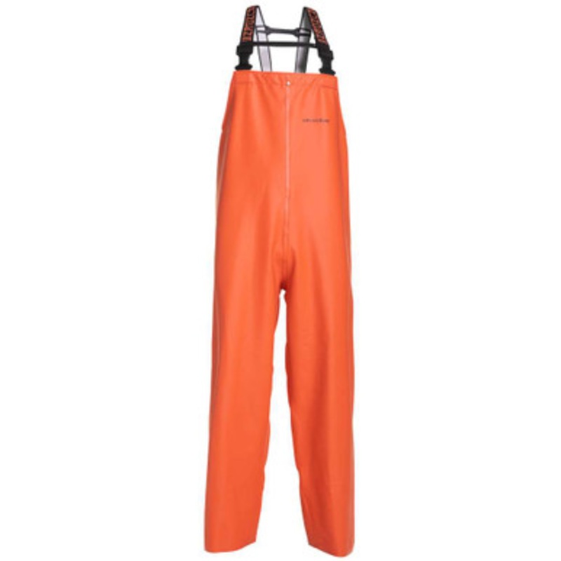 Grundens C116O Clipper 116 Bib Pant Orange – Size Small