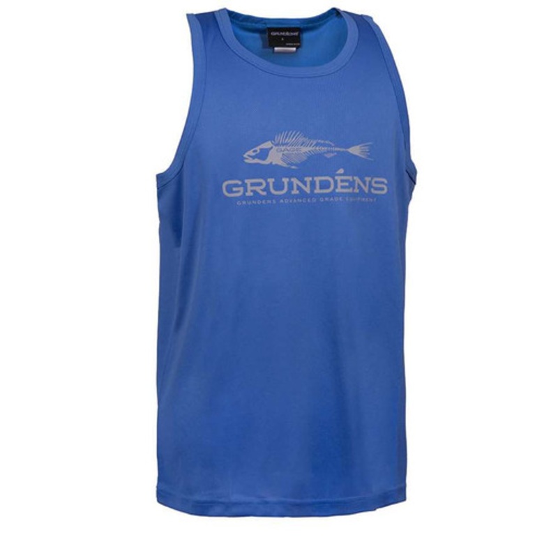 Grundens Fish Head Tank Top – Deep Water – L