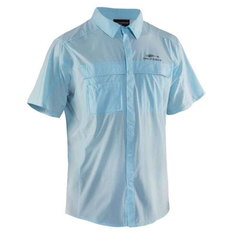 Grundens Hooksetter Short Sleeve Technical Shirt – Blue Water – XL