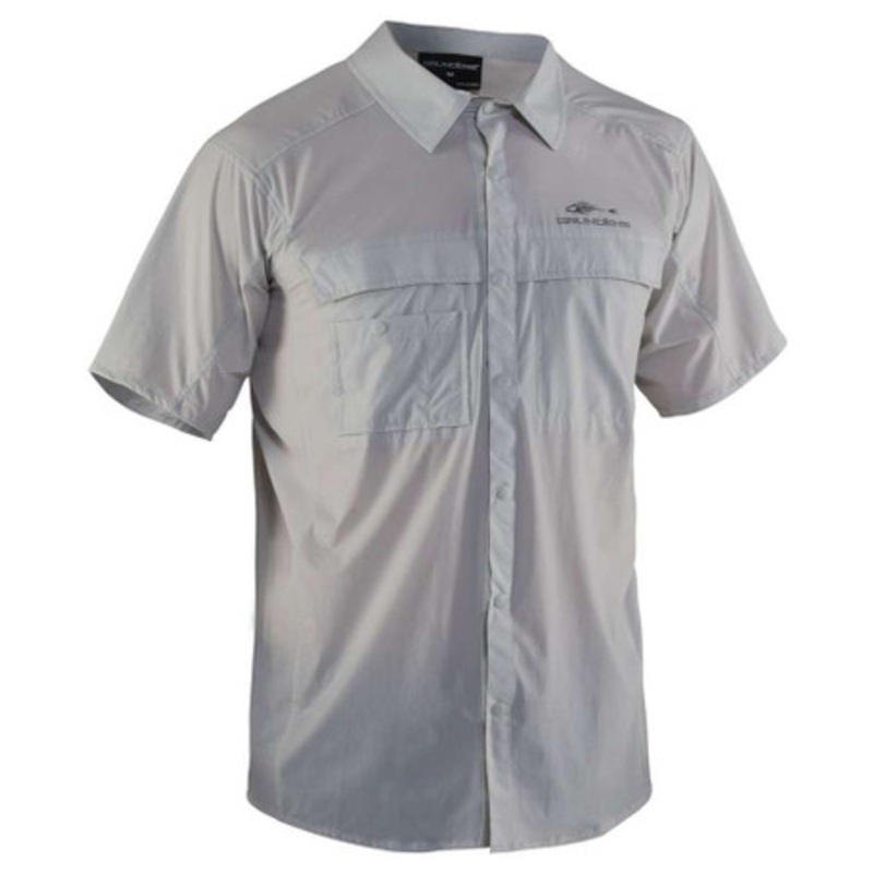 Grundens Hooksetter Short Sleeve Technical Shirt – Glacier Grey – L