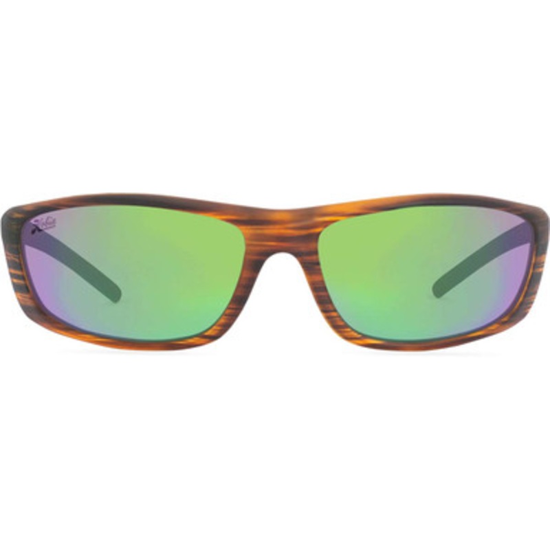 Hobie Cabo Polarized Sunglasses – Satin Brown Wood/Copper w/Sea Green