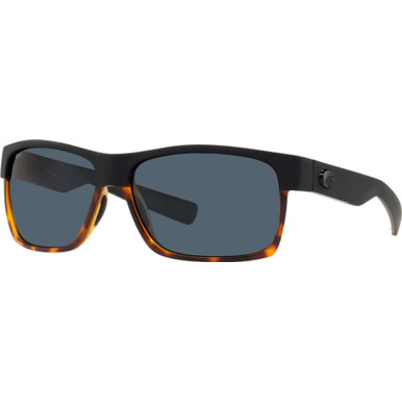 Costa Half Moon Sunglasses – Matte Black/Shiny Tortoise/Gray 580P