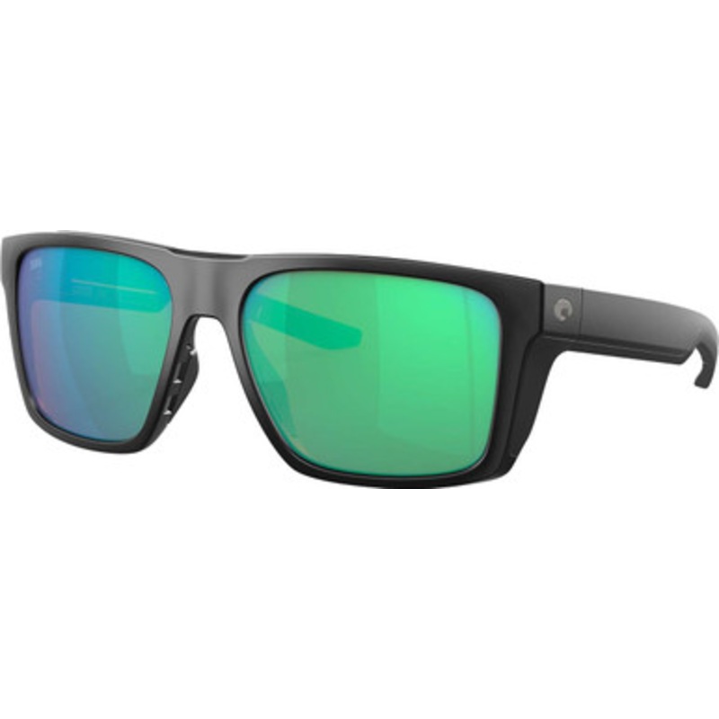 Costa Lido Sunglasses – Matte Black/Green Mirror 580G
