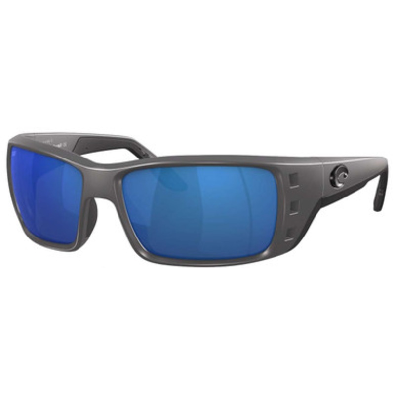 Costa Permit Sunglasses –  Matte Gray Frame/Blue Mirror 580P Lens