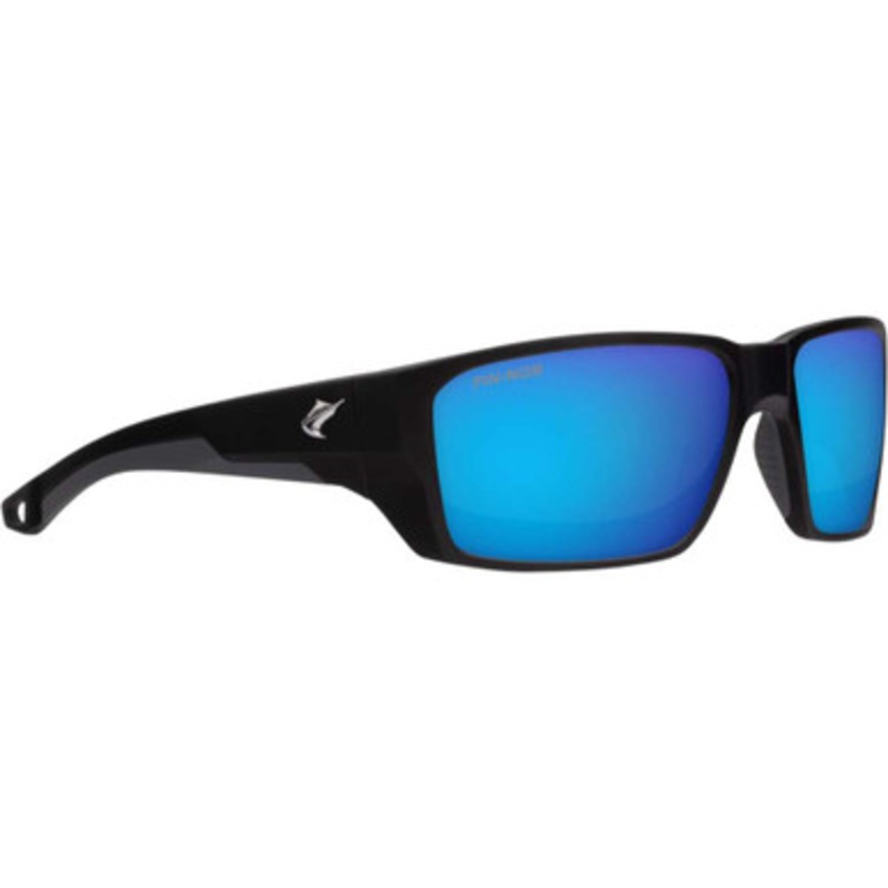 Fin-Nor Flybridge Sunglasses – Matte Black Frame/Blue Mirror Glass Lens