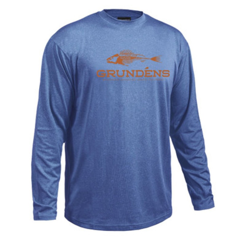 Grundens Deck Hand Long Sleeve Shirt – Deep Water Blue L