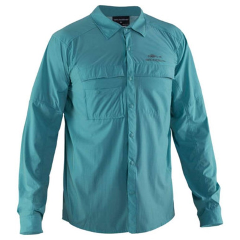Grundens Hooksetter Long Sleeve Technical Shirt – Dusty Turquoise – L