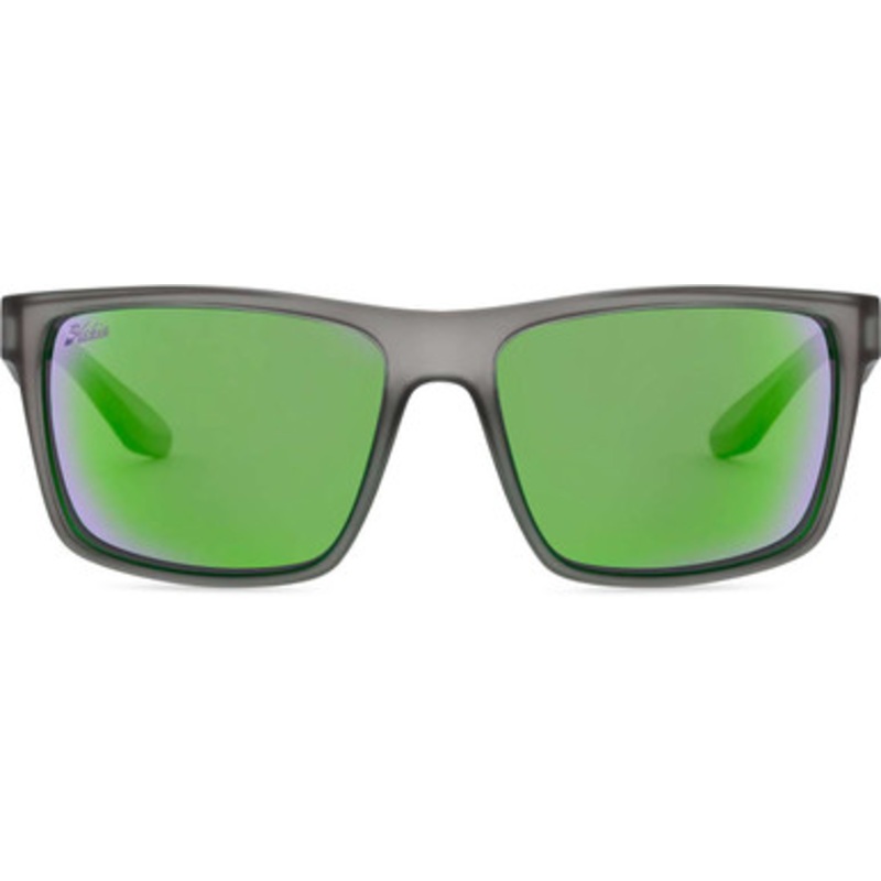 Hobie Cove Polarized Sunglasses – Satin Crystal Grey/Sea Green Mirror