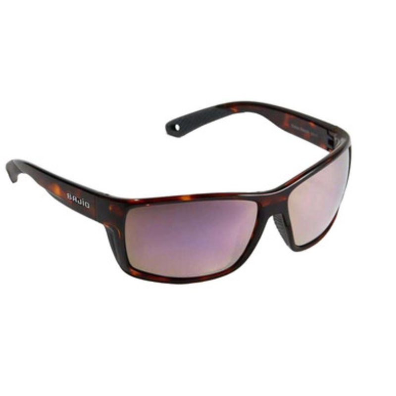 Bajio Bales Beach Sunglasses – Dark Tortoise Gloss Frame/Rose Mirror Plastic Lens