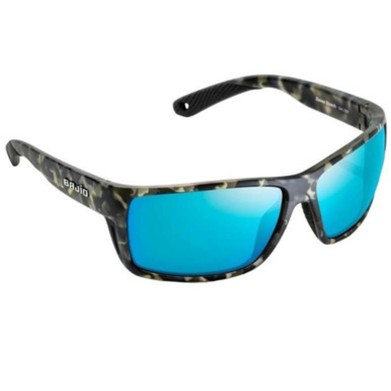 Bajio Bales Beach Sunglasses – Gray Camo Matte/Blue Mirror Poly