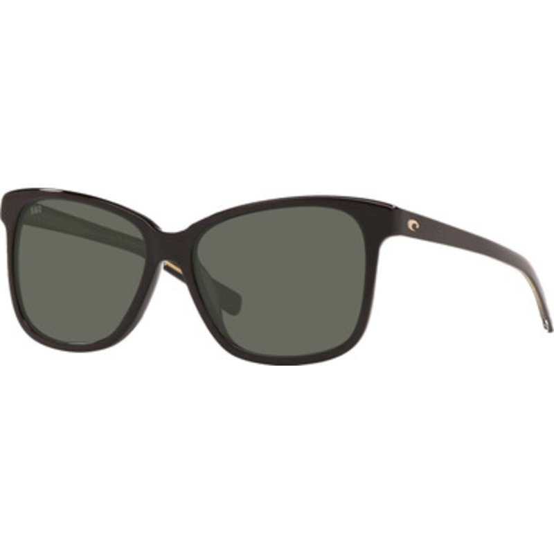 Costa May Sunglasses – Shiny Black Frame/Gray 580G