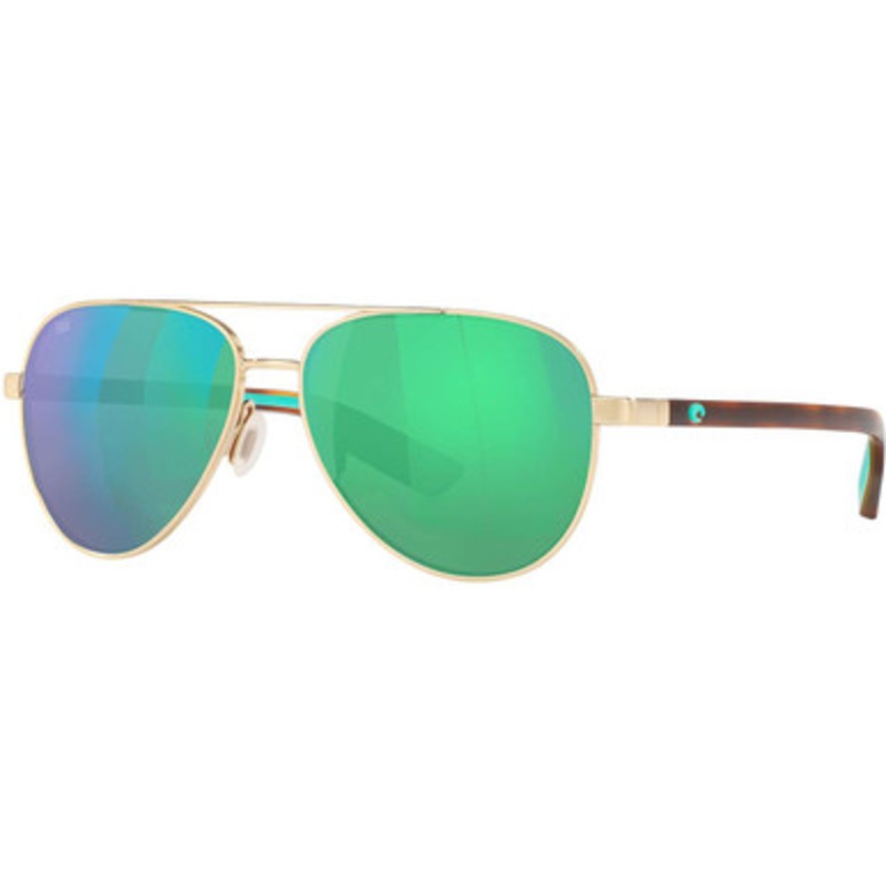 Costa Peli Sunglasses – Brushed Gold/Green Mirror 580G