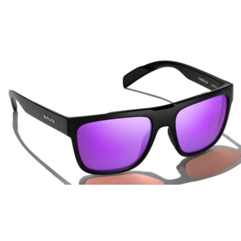 Bajio Caballo Sunglasses – Black Matte Frame/Violet Mirror
