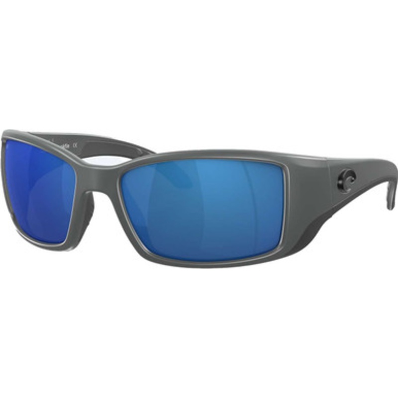 Costa Blackfin Sunglasses – Matte Gray Frame/Blue Mirror 580P