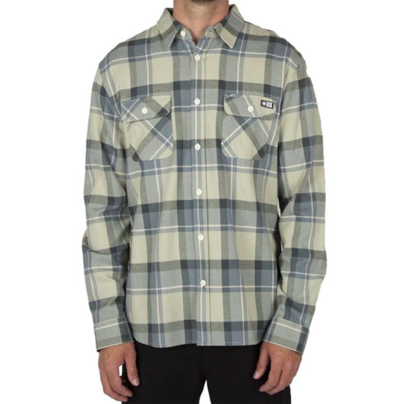 Salty Crew Longhaul Long Sleeve Flannel Shirt – Blue – 2X-Large