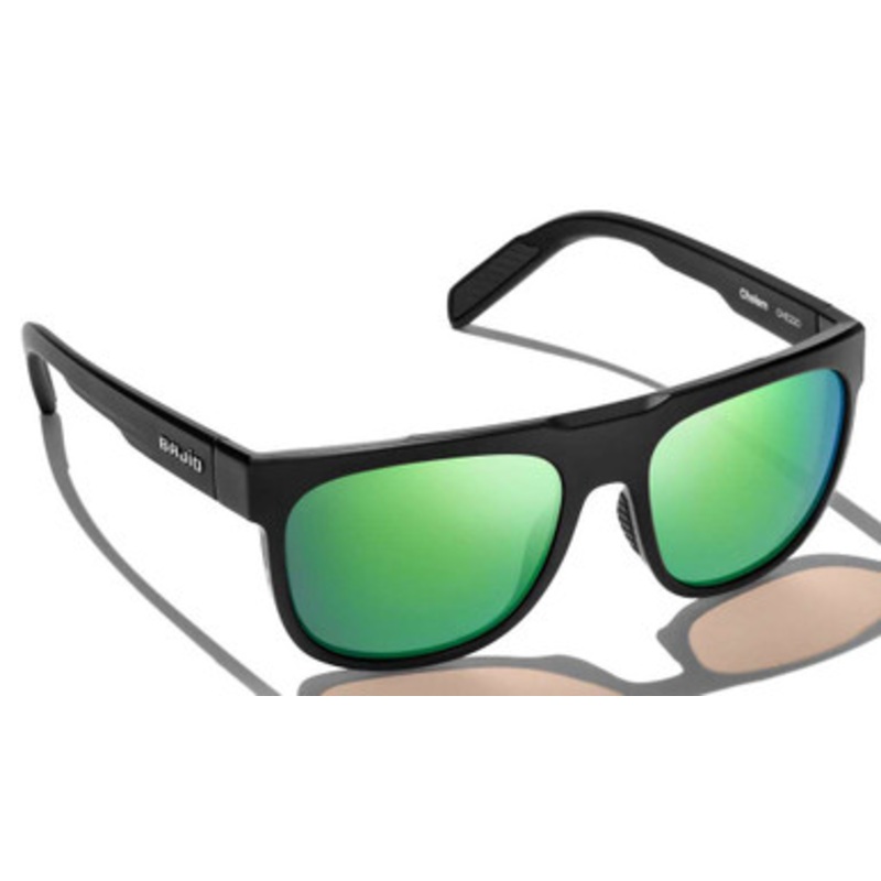 Bajio Chelem Sunglasses – Black Gloss Frame/Green Glass Lens