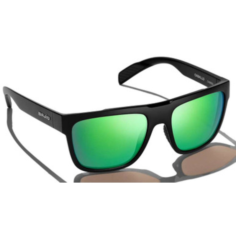 Bajio Caballo Sunglasses – Black Matte Frame/Green Glass Lens