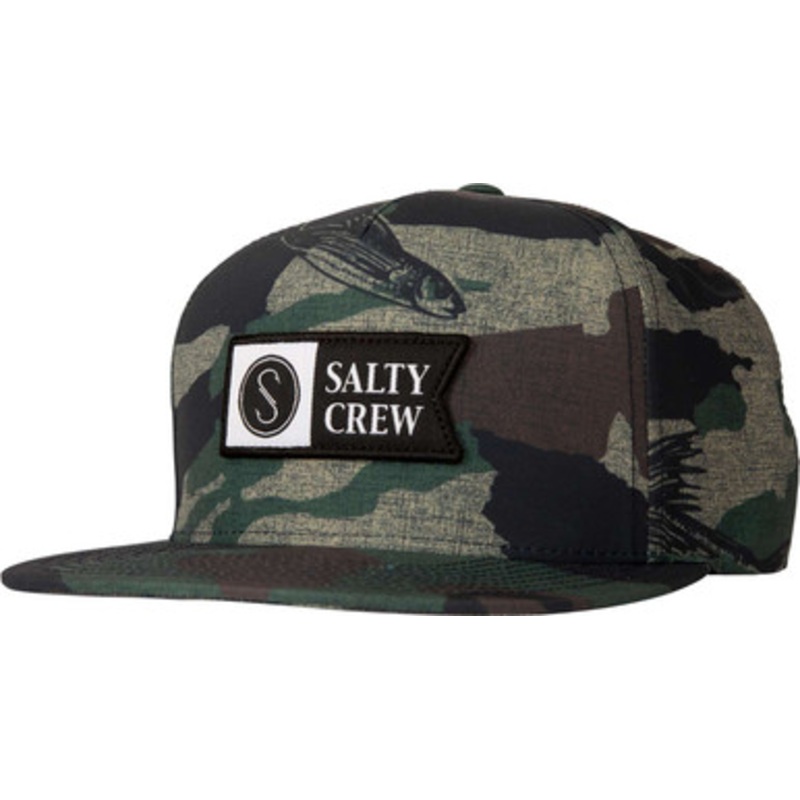 Salty Crew Alpha Tech 5 Panel Hat – Camo