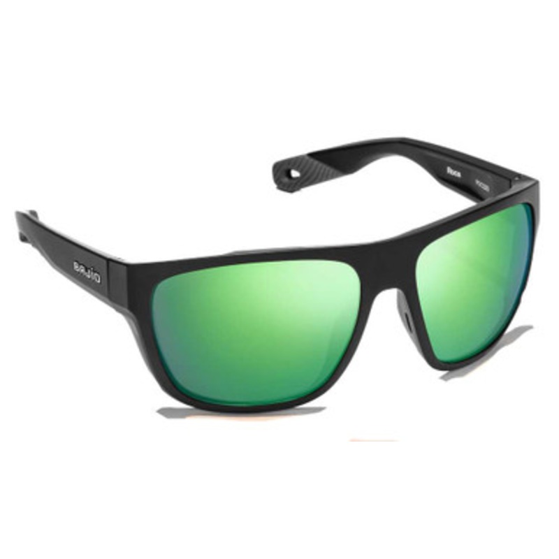 Bajio Roca Sunglasses – Black Matte Frame/Green Glass Lens