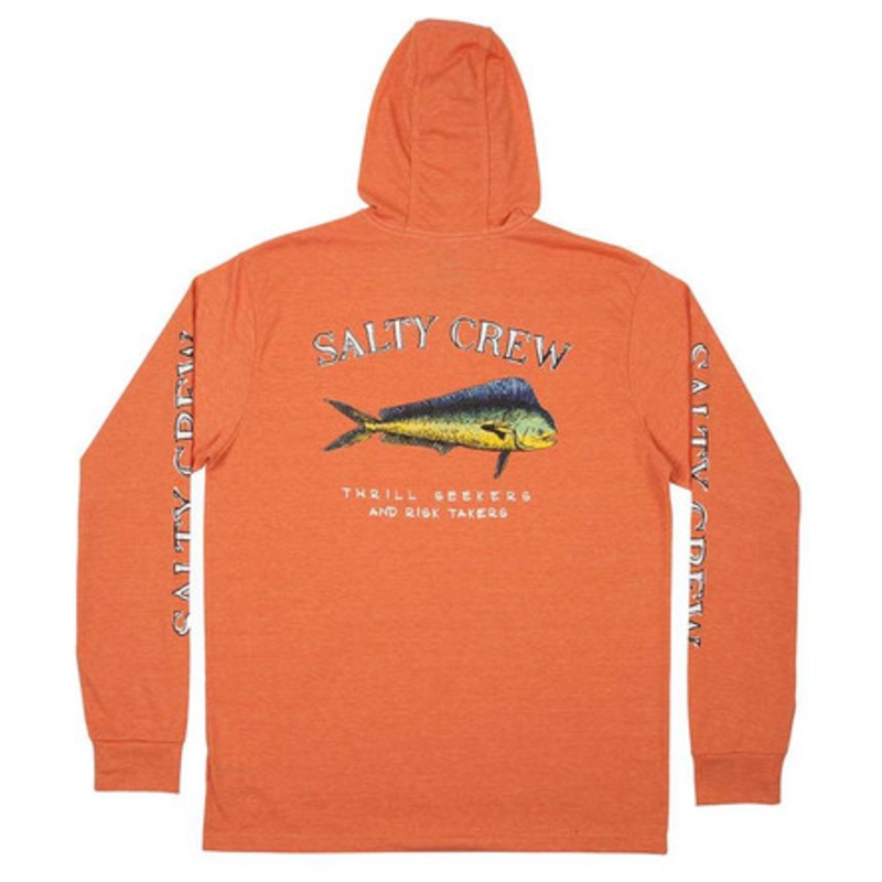 Salty Crew El Dorado Hood Tech Shirt – Sunburn – X-Large