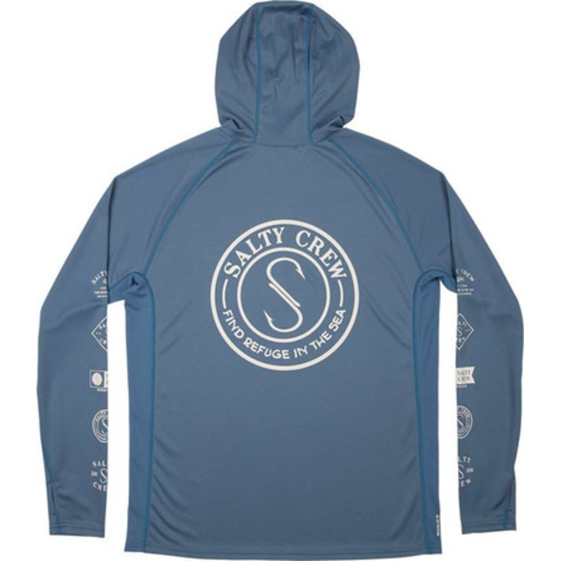 Salty Crew Palomar Pinnacle Plus Hood – Harbor Blue – Large