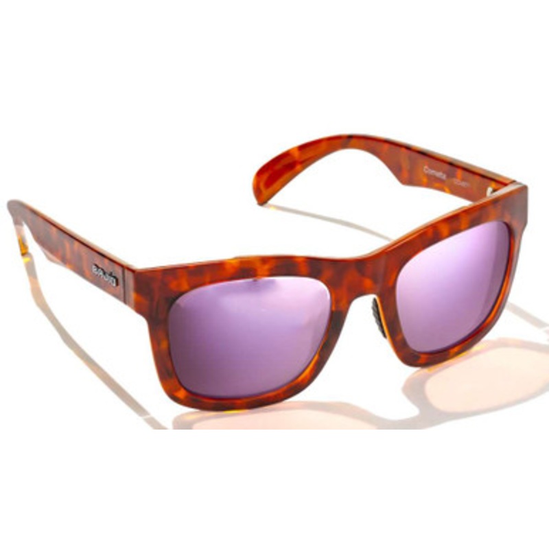 Bajio Cometa Sunglasses – Amber Tortoise Gloss Frame/Rose Mirror PC Lens