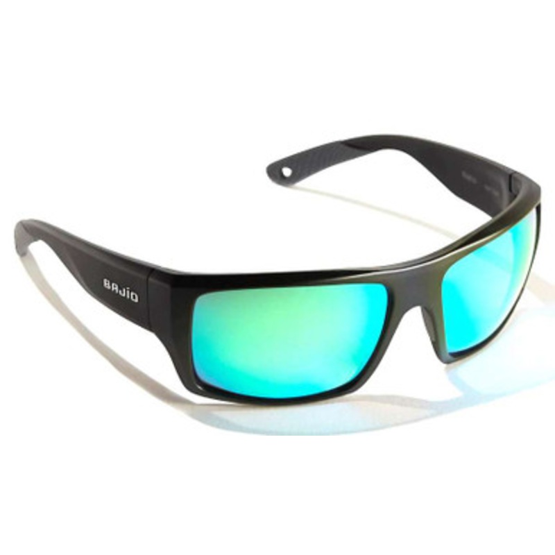 Bajio Nato Sunglasses – Black Matte Frame/Green Glass Lens