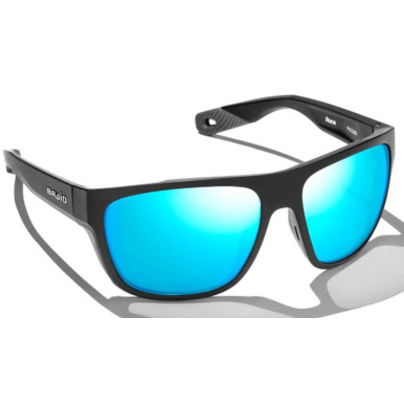 Bajio Roca Sunglasses – Black Matte Frame/Blue Glass Lens