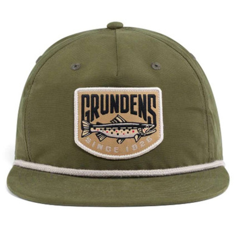 Grundens Trout Patch Rope Trucker Hat – Loden