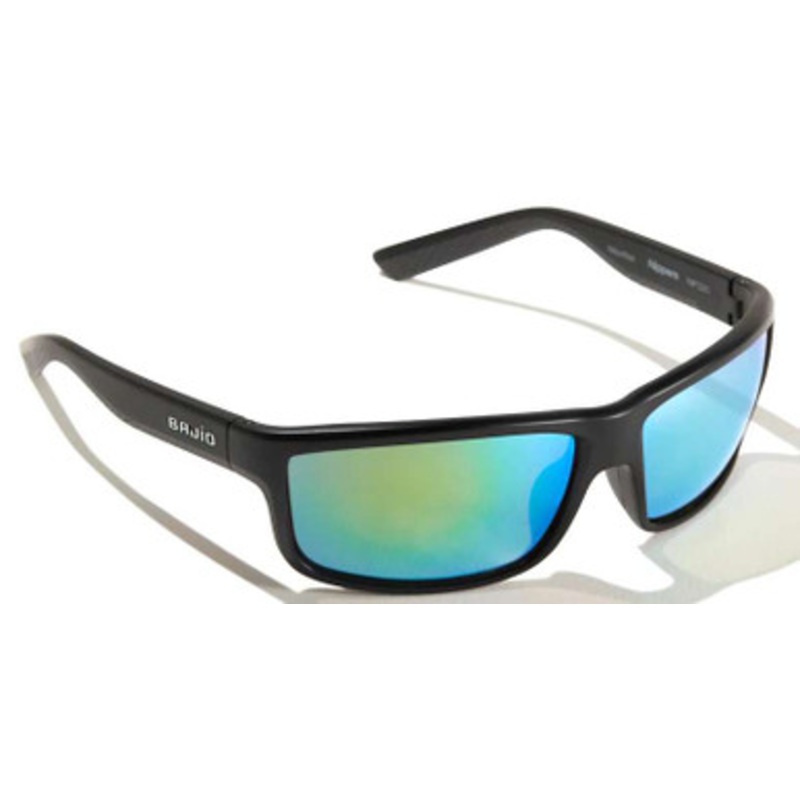 Bajio Nippers Sunglasses – Black Matte Frame/Green Glass Lens
