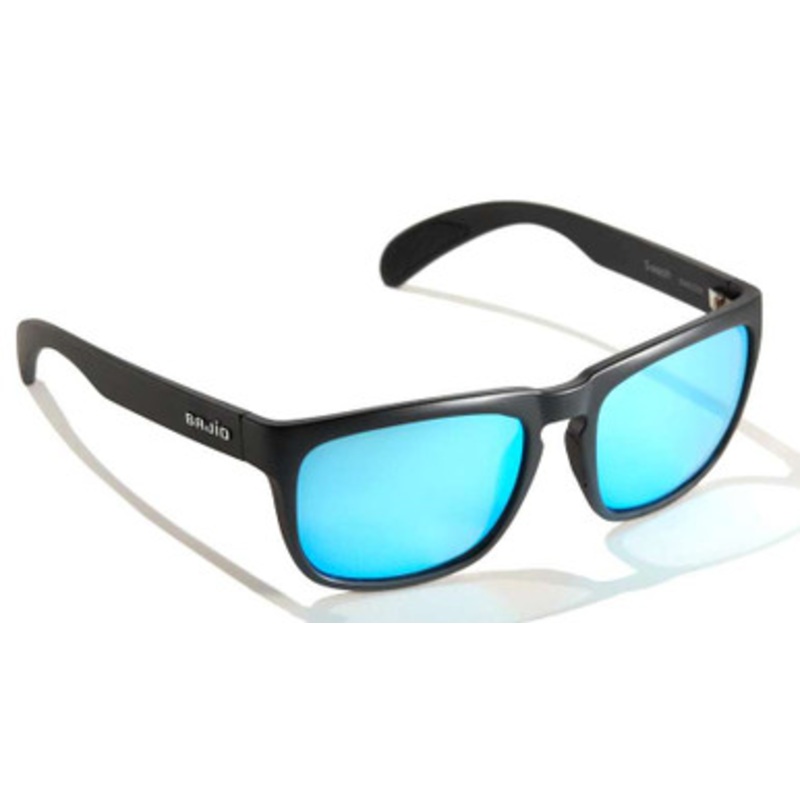 Bajio Swash Sunglasses – Black Matte Frame/Blue Plastic Lens