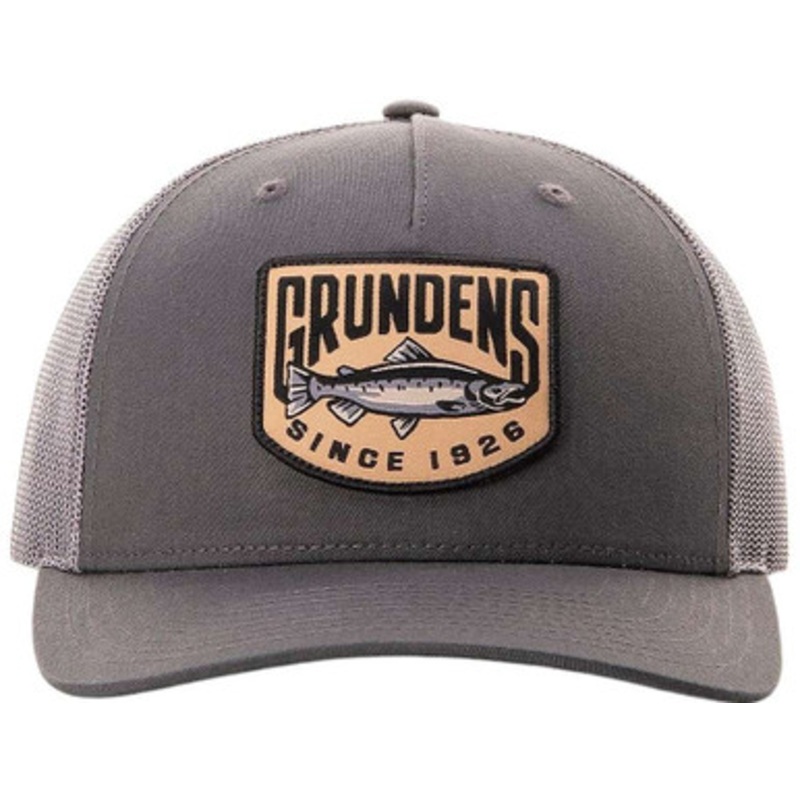 Grundens King Trucker Hat – Charcoal