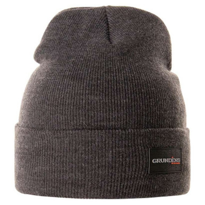 Grundens Watchhouse Logo Beanie – Black Heather