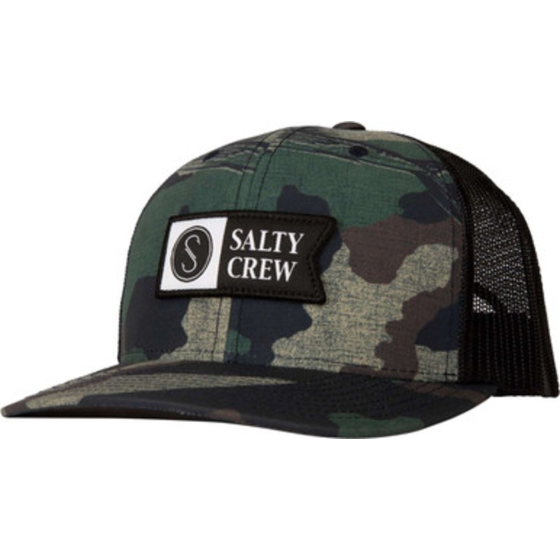 Salty Crew Pinnacle 2 Retro Trucker Hat – Camo